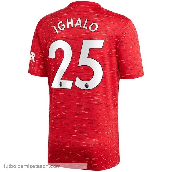 Camiseta Manchester United NO.25 Ighalo 1ª 2020/21 Rojo
